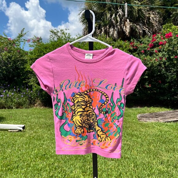 Urban Outfitters Pink Graphic Print Short Sleeve T Shirt Size XS - Picture 1 of 6